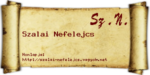 Szalai Nefelejcs névjegykártya